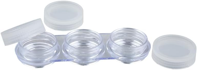 Daiso Coordilette Cream Container Set - 3 Pcs, 3Ml Each, Clear - Image 3